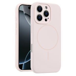 Fine Hole Liquid Silicone MagSafe Phone Case, For iPhone 16 Pro Max, For iPhone 16 Pro