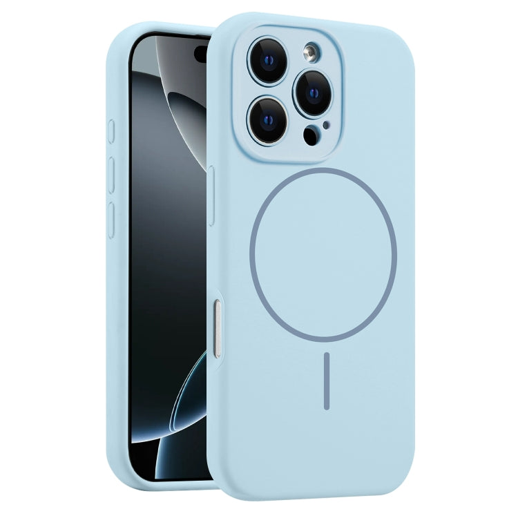 Fine Hole Liquid Silicone MagSafe Phone Case, For iPhone 16 Pro Max, For iPhone 16 Pro