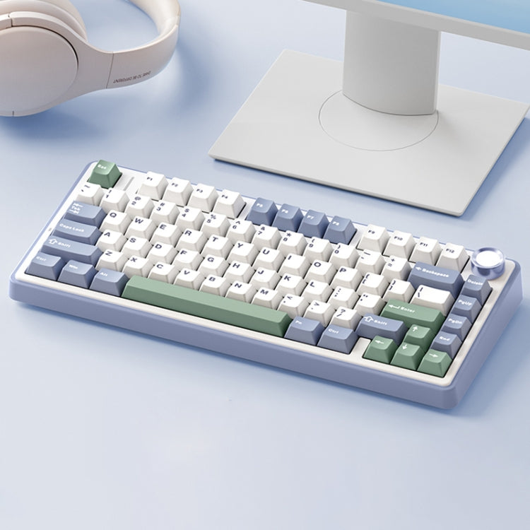 AULA F75 80 Keys Wired/2.4G/Bluetooth Three Model Customized RGB Mechanical Keyboard