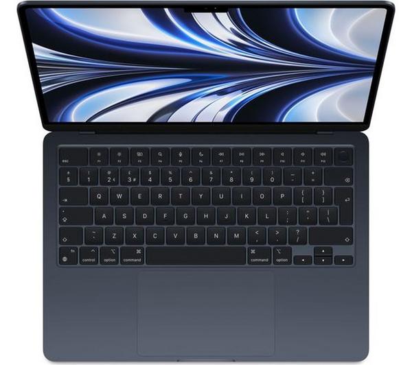 APPLE MacBook Air 13.6" (2022) - M2, 256 GB SSD, Midnight image number 3 of 11