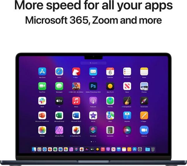 APPLE MacBook Air 13.6" (2022) - M2, 256 GB SSD, Midnight image number 10 of 11