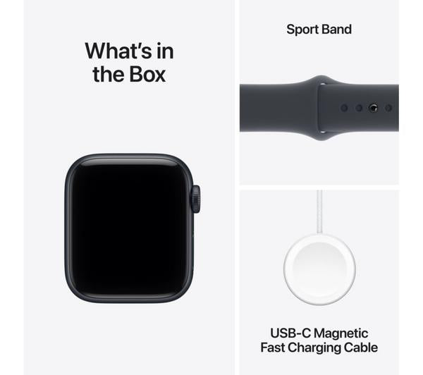 APPLE Watch SE 3 - 40 mm Midnight Aluminium Case with Midnight Sport Band, S/M image number 9 of 10