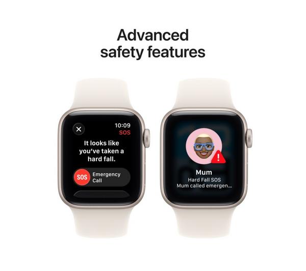 APPLE Watch SE 3 - 40 mm Starlight Aluminium Case with Starlight Sport Band, S/M image number 7 of 10