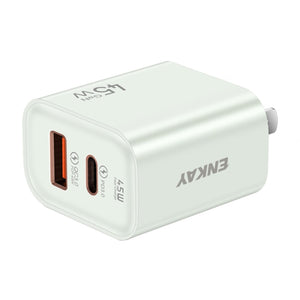 ENKAY FC-001 45W USB-A + USB-C / Type-C Dual Ports Quick Charger, US Plug