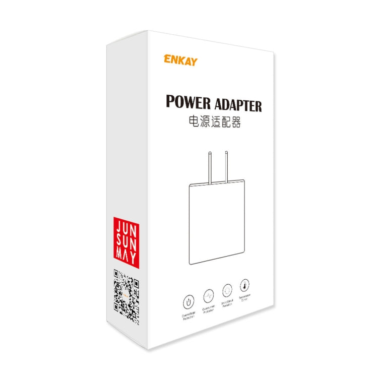 ENKAY FC-001 45W USB-A + USB-C / Type-C Dual Ports Quick Charger, US Plug