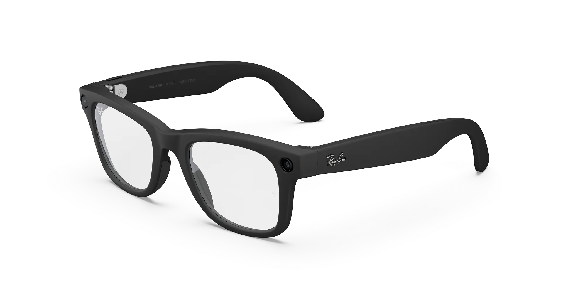 Ray-Ban Meta Wayfarer (Gen 2) Matt Black Clear Lenses